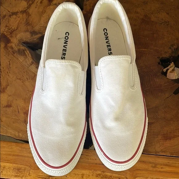 Converse White Slip-On Loafers with Red Trim Converse CHUCK TAYLOR ALL STAR LOAFER SLIP | A15020C | AFEW  main image 3